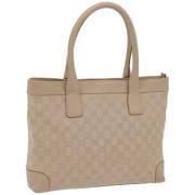 Pre-owned Canvas gucci-bags Gucci Vintage , Beige , Dames