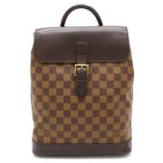 Pre-owned Canvas backpacks Louis Vuitton Vintage , Brown , Dames