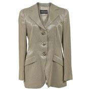 Pre-owned Polyester outerwear Armani Pre-owned , Beige , Dames