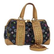 Pre-owned Canvas louis-vuitton-bags Louis Vuitton Vintage , Black , Da...