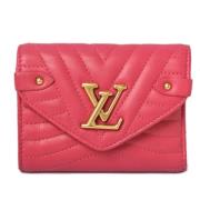 Pre-owned Leather wallets Louis Vuitton Vintage , Pink , Dames