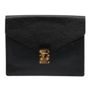 Pre-owned Leather louis-vuitton-bags Louis Vuitton Vintage , Black , D...