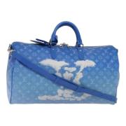 Pre-owned Canvas louis-vuitton-bags Louis Vuitton Vintage , Blue , Dam...