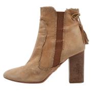 Pre-owned Suede boots Aquazzura Pre-owned , Brown , Dames