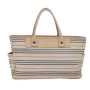 Pre-owned Canvas totes Burberry Vintage , Beige , Dames