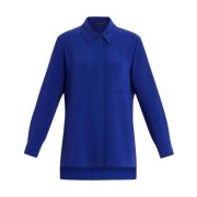 Minimalistische Tuniek met Zakken en Knopen Marina Rinaldi , Blue , Da...