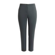 Tijdloze Slim-Fit Broek in Stretchstof Marina Rinaldi , Green , Dames