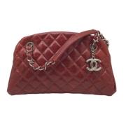 Pre-owned Leather chanel-bags Chanel Vintage , Red , Dames