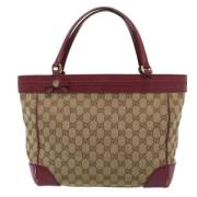 Pre-owned Canvas gucci-bags Gucci Vintage , Beige , Dames