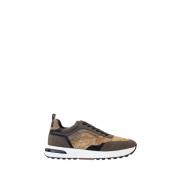 Beige Geo Classic Sneakers Alviero Martini 1a Classe , Beige , Heren