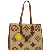 Pre-owned Raffia louis-vuitton-bags Louis Vuitton Vintage , Beige , Da...