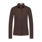 Kikkie Blouse Technisch Jersey Jane Lushka , Brown , Dames