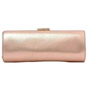 Pre-owned Leather clutches Jimmy Choo Pre-owned , Pink , Dames