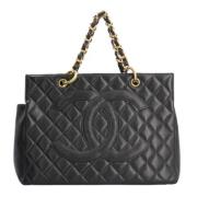 Pre-owned Leather chanel-bags Chanel Vintage , Black , Dames