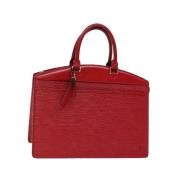 Pre-owned Leather handbags Louis Vuitton Vintage , Red , Dames