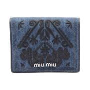 Pre-owned Leather wallets Miu Miu Pre-owned , Black , Dames