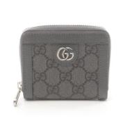 Pre-owned Leather wallets Gucci Vintage , Gray , Dames