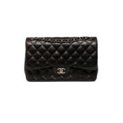 Pre-owned Leather chanel-bags Chanel Vintage , Black , Dames