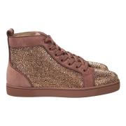 Luxe Louis Orlato Flat Veau Sneakers Christian Louboutin , Brown , Her...