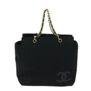 Pre-owned Cotton chanel-bags Chanel Vintage , Black , Dames