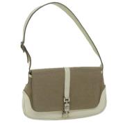 Pre-owned Canvas gucci-bags Gucci Vintage , Beige , Dames