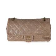 Pre-owned Leather chanel-bags Chanel Vintage , Brown , Dames