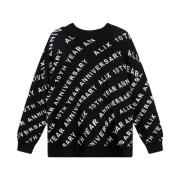 Gebreide Tekst Pullover Alix The Label , Black , Dames