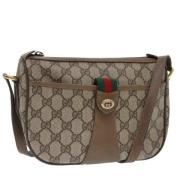 Pre-owned Leather gucci-bags Gucci Vintage , Beige , Dames