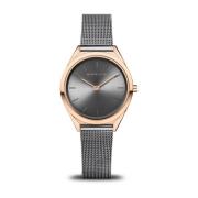 Unisex Horloge Ultra Slim 31 mm Mesh Armband 17031-369 Bering , Gray ,...