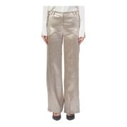 Gouden Glamour Broek Patrizia Pepe , Yellow , Dames