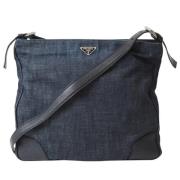 Pre-owned Denim prada-bags Prada Vintage , Blue , Dames