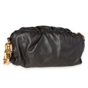 Pre-owned Leather pouches Bottega Veneta Vintage , Black , Dames