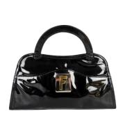 Pre-owned Leather fendi-bags Fendi Vintage , Black , Dames