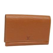 Pre-owned Leather pouches Louis Vuitton Vintage , Brown , Dames