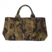 Pre-owned Canvas prada-bags Prada Vintage , Green , Dames