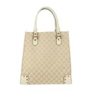 Pre-owned Canvas gucci-bags Gucci Vintage , Beige , Dames