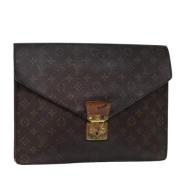 Pre-owned Canvas louis-vuitton-bags Louis Vuitton Vintage , Brown , Da...