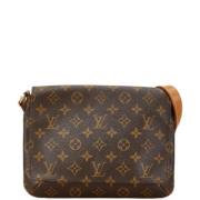 Pre-owned Canvas louis-vuitton-bags Louis Vuitton Vintage , Brown , Da...