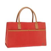 Pre-owned Leather handbags Burberry Vintage , Red , Dames