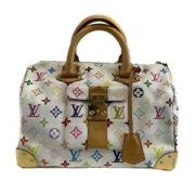 Pre-owned Leather crossbody-bags Louis Vuitton Vintage , White , Dames