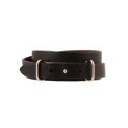 Pre-owned Leather bracelets Hermès Vintage , Black , Dames