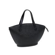 Pre-owned Leather handbags Louis Vuitton Vintage , Black , Dames