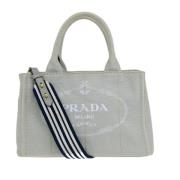 Pre-owned Canvas prada-bags Prada Vintage , Gray , Dames