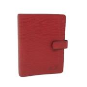 Pre-owned Leather home-office Louis Vuitton Vintage , Red , Dames