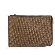 Pre-owned Canvas clutches Dior Vintage , Brown , Dames