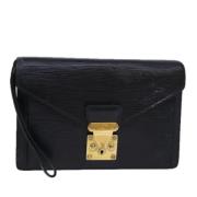 Pre-owned Leather louis-vuitton-bags Louis Vuitton Vintage , Black , D...