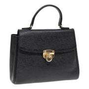 Pre-owned Leather handbags Versace Pre-owned , Black , Dames