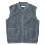 Grijze Marl Rits Wollen Vest Universal Works , Gray , Heren