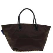 Pre-owned Nylon handbags Burberry Vintage , Brown , Dames