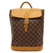 Pre-owned Canvas backpacks Louis Vuitton Vintage , Brown , Dames